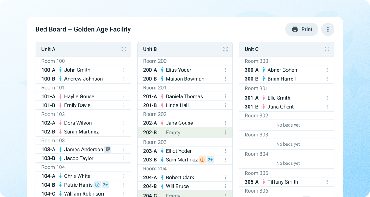 Track occupancy in real time